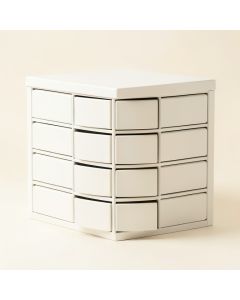 Harbor Branch Small-Parts Storage Drawer Cabinet - White (synthetic illustration; no displayed measurements)