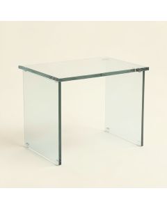 Brock Glass Desk (synthetic illustration; no displayed measurements)