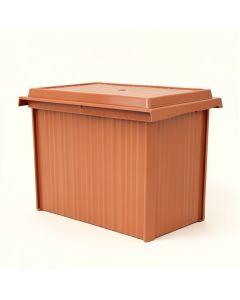 Sage Crest Closed Outdoor Storage Box - Terracotta (synthetic illustration; no displayed measurements)