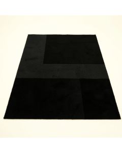 Glen Bend Rectangular Area Rug - Black (synthetic illustration; no displayed measurements)