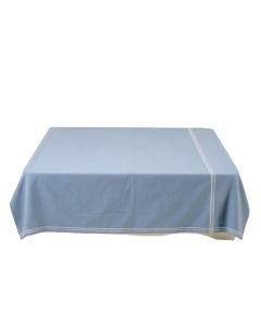 Heath Crest Flat Bed Sheet - Blue