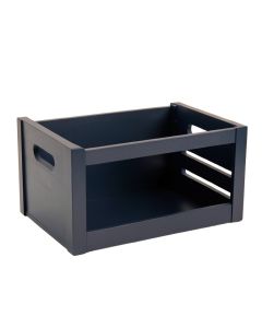 Olive Brook Empty Furniture-Style Pet Crate - Navy
