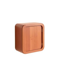 Wren Arc Wall-Mounted Entry Cabinet - Terracotta (synthetic illustration; no displayed measurements)