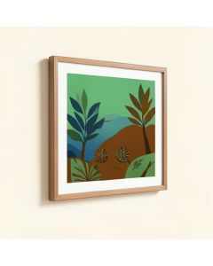 Summer 5 Framed Graphic Art On Wrapped Canvas (synthetic illustration; no displayed measurements)