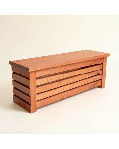 Clay Dell Narrow Outdoor Storage Bench - Terracotta (synthetic illustration; no displayed measurements)