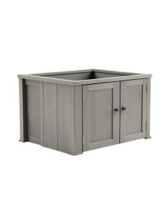 Fern Crest Empty Furniture-Style Litter Enclosure - Gray (synthetic illustration; no displayed measurements)