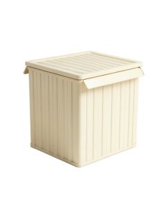 Elm Crest Closed Outdoor Storage Box - Ivory
