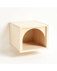 Summit Edge Wall-Mounted Cat Perch - Ivory (synthetic illustration; no displayed measurements)