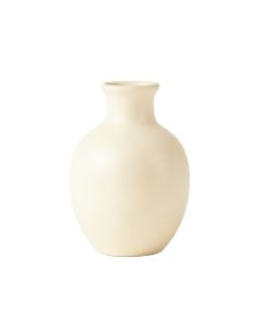 Oak Branch Empty Decorative Vase - Ivory (synthetic illustration; no displayed measurements)