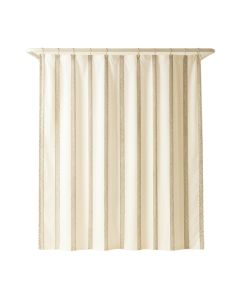 Heath Dell Shower Curtain Hanging Flat From A Plain Rod - Ivory (synthetic illustration; no displayed measurements)