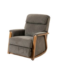 Swivel Rocker Fabric Recliner Chair - Reclining Chair Manual (synthetic illustration; no displayed measurements)