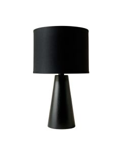 Brook Crossing Table Lamp With A Plain Fabric Shade - Black