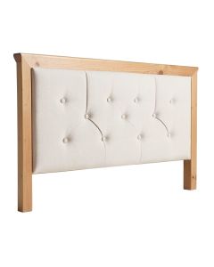 Weathersby Nail Button Notched Duck Upholstered Panel Headboard (synthetic illustration; no displayed measurements)