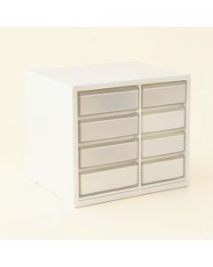 Olive Branch Small-Parts Storage Drawer Cabinet - White (synthetic illustration; no displayed measurements)