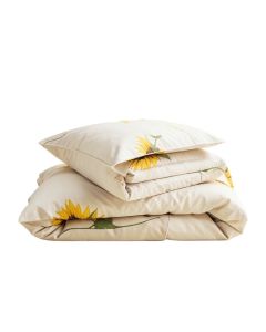 Mattei 100 % Cotton Sunflower Comforter Set (synthetic illustration; no displayed measurements)