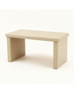 River Bend Desktop Monitor Riser - Beige (synthetic illustration; no displayed measurements)