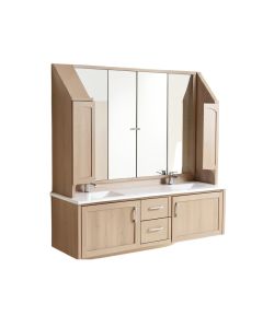 Maclin 75 '' Wall-Mounted Double Bathroom Vanity