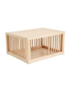 Linden Crest Empty Furniture-Style Pet Crate - Beige