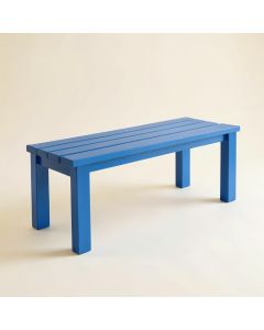 Dawn Edge Indoor Bench - Blue (synthetic illustration; no displayed measurements)