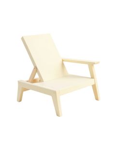 Vale Arc Outdoor Lounge Chair - Cream (synthetic illustration; no displayed measurements)