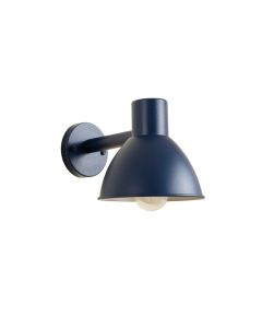 Summit Dale Wall Sconce Mounted On A Plain Wall - Navy