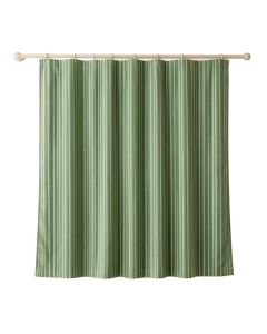 Briar Bluff Shower Curtain Hanging Flat From A Plain Rod - Green (synthetic illustration; no displayed measurements)
