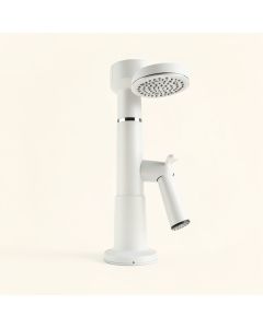 Mp1 Wall Mount Diveter/Thermostatic Shower Faucet With Rain Shower Head And Hand Shower (synthetic illustration; no displayed measurements)