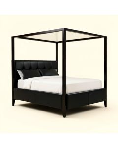 Aszia Low Profile Four Poster Bed (synthetic illustration; no displayed measurements)