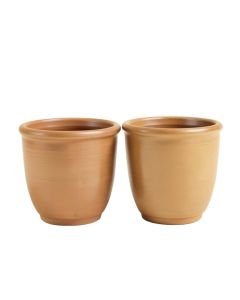 Kisner Footed 2 Piece Ceramic Pot Planter Set