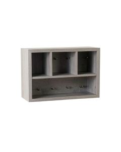 Wren Branch Wall-Mounted Entryway Organizer Shelf - Gray