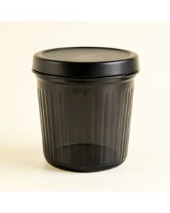 Oak Bend Storage Canister With Lid - Black (synthetic illustration; no displayed measurements)