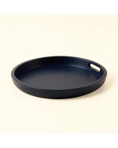 Olive Branch Serving Tray - Navy (synthetic illustration; no displayed measurements)