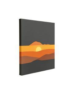 A Premium Impression Sunrise Graphic Art Print Multi-Piece Image On Wrapped Canvas