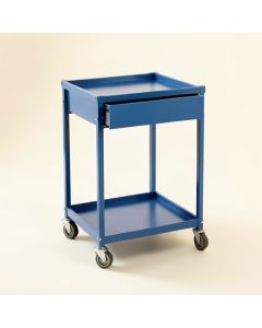 Birch Edge Empty Rolling Workshop Cart - Blue (synthetic illustration; no displayed measurements)