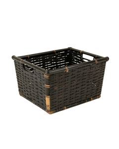 Alder Canyon Empty Storage Basket - Black