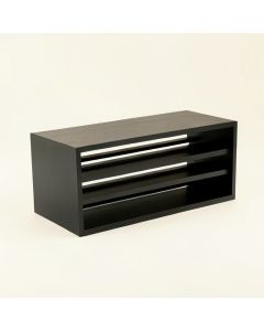Willow Crossing Shoe Storage Bench - Black (synthetic illustration; no displayed measurements)