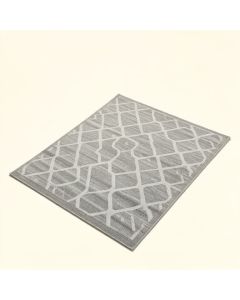 Pamplin Geometric Tufted Gray Area Rug (synthetic illustration; no displayed measurements)