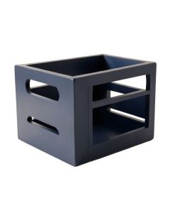 Reed Bend Empty Furniture-Style Pet Crate - Navy