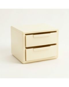 Pine Edge Small-Parts Storage Drawer Cabinet - Cream (synthetic illustration; no displayed measurements)