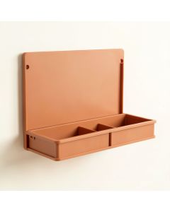Harbor Bend Empty Wall-Mounted Tool Organizer Panel - Terracotta (synthetic illustration; no displayed measurements)