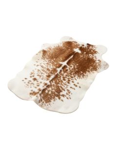 Shayne Animal Print Cowhide Off White Rug