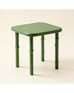 Stone Arc Compact Balcony Table - Green (synthetic illustration; no displayed measurements)