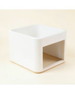 Olive Bridge Empty Furniture-Style Litter Enclosure - White (synthetic illustration; no displayed measurements)