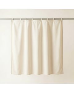 River Bluff Shower Curtain Hanging Flat From A Plain Rod - Ivory (synthetic illustration; no displayed measurements)
