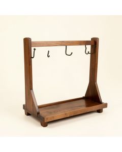 Coat Rack Shoe Bench Set Entryway Shoe Rack Coat Hat Bag Hooks Organizer Vintage (synthetic illustration; no displayed measurements)