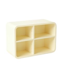 Birch Bend Low Toy Storage Unit - Ivory