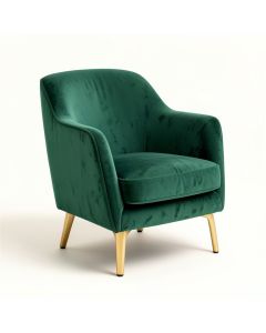 Solid Color Velvet Accent Chair (synthetic illustration; no displayed measurements)