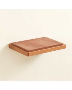 Elm Crest Wall-Mounted Cat Perch - Terracotta (synthetic illustration; no displayed measurements)