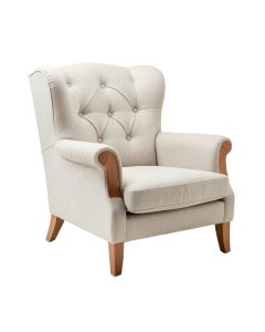 Kurt 32 '' W Tufted Linen Wingback Chair (synthetic illustration; no displayed measurements)