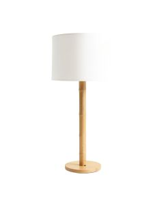 Slate Bluff Floor Lamp With A Plain Fabric Shade - White (synthetic illustration; no displayed measurements)